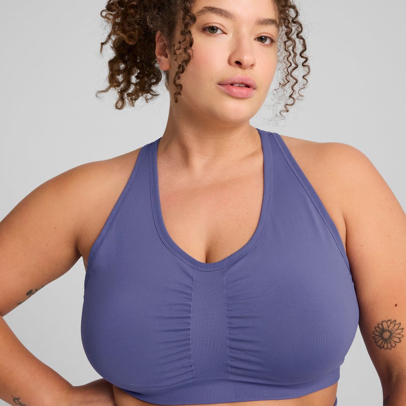 PUMA 4KEEPS SHAPELUXE Womens Blue Sports Bra - Image 5